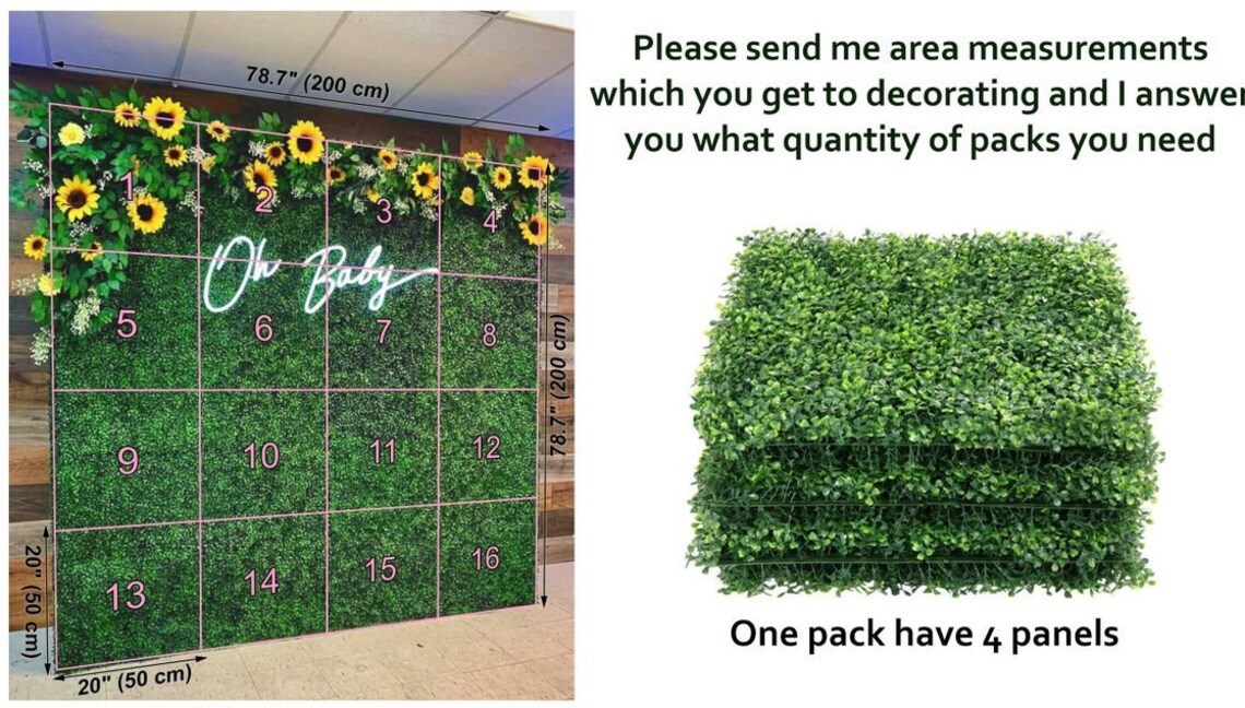 Grass Backdrop Grass Wall Panels Baby Shower Backdrop Etsy