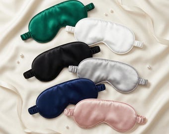 Eye Masks, Satin Sleep Mask for Bride Bridesmaid, Bridal Party Gift, Bachelorette Favor