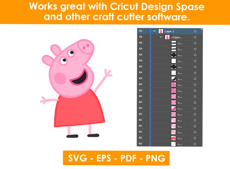 Download Peppa pig svg filePeppa pig svg cricutPeppa pig svg | Etsy