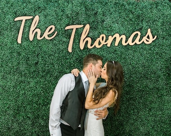 Last name wedding wood sign, Custom last name sign wedding, Last name outdoor sign, Wedding sign for backdrop, Outdoor wedding sign