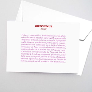 Personalizable birth congratulations card for girl.