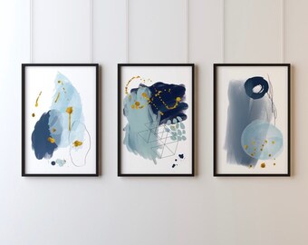 Navy Wall Art Etsy