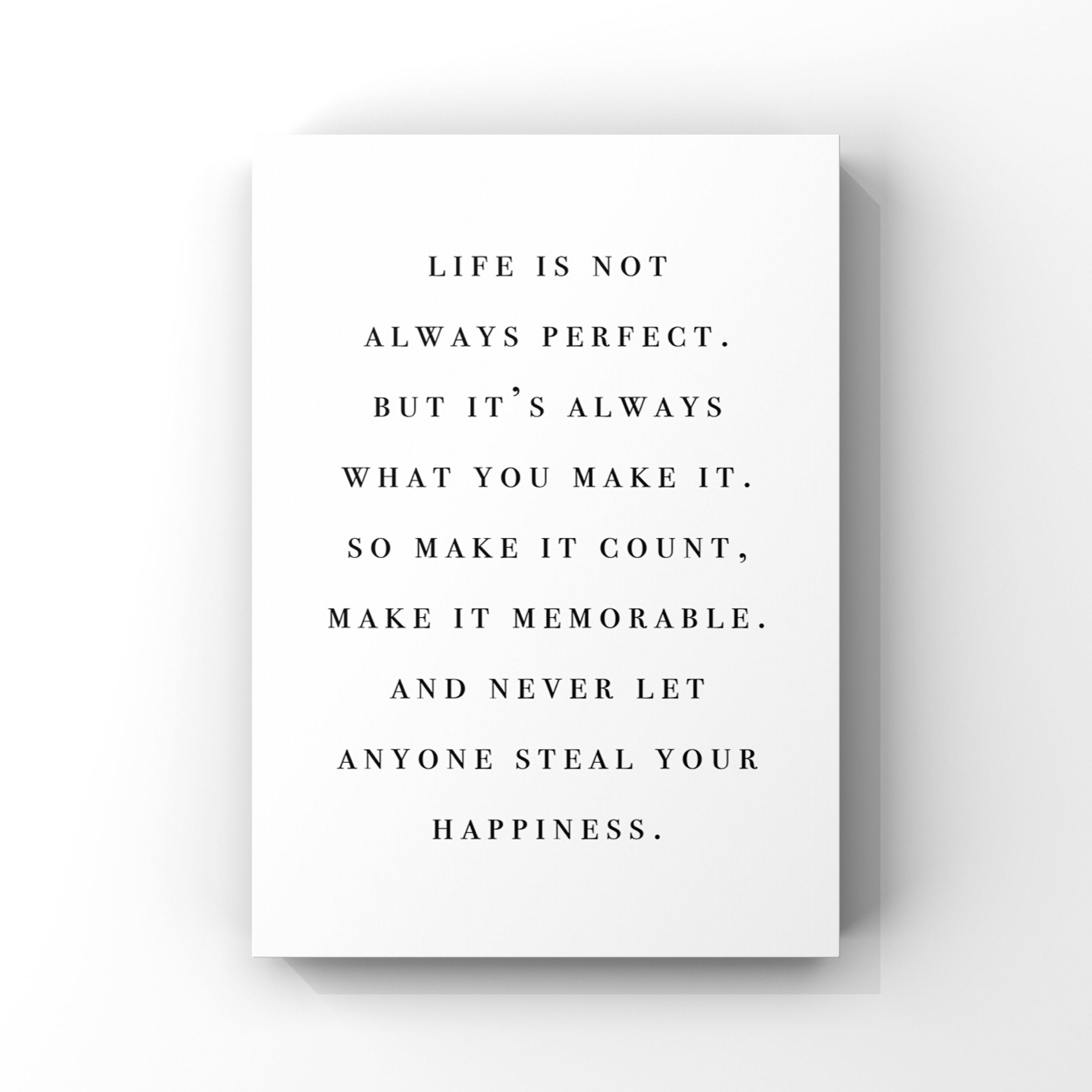 Quote Life Wall Art Motivational Print Wall Art Decor | Etsy