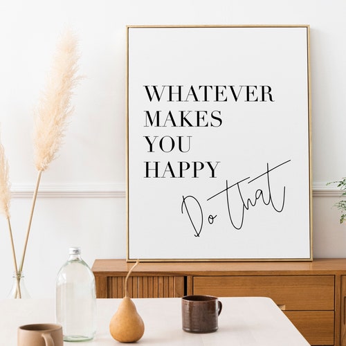 Printable Quote Wall Art Print Black and White Wall Art Etsy