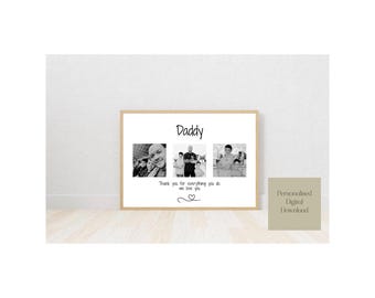 Personalisierter Papa Geschenk Druck, Geschenk für Papa, personalisiertes Geschenk Druck, Geschenk für Ihn, Weihnachten, Geburtstagsgeschenk, digitaler Download