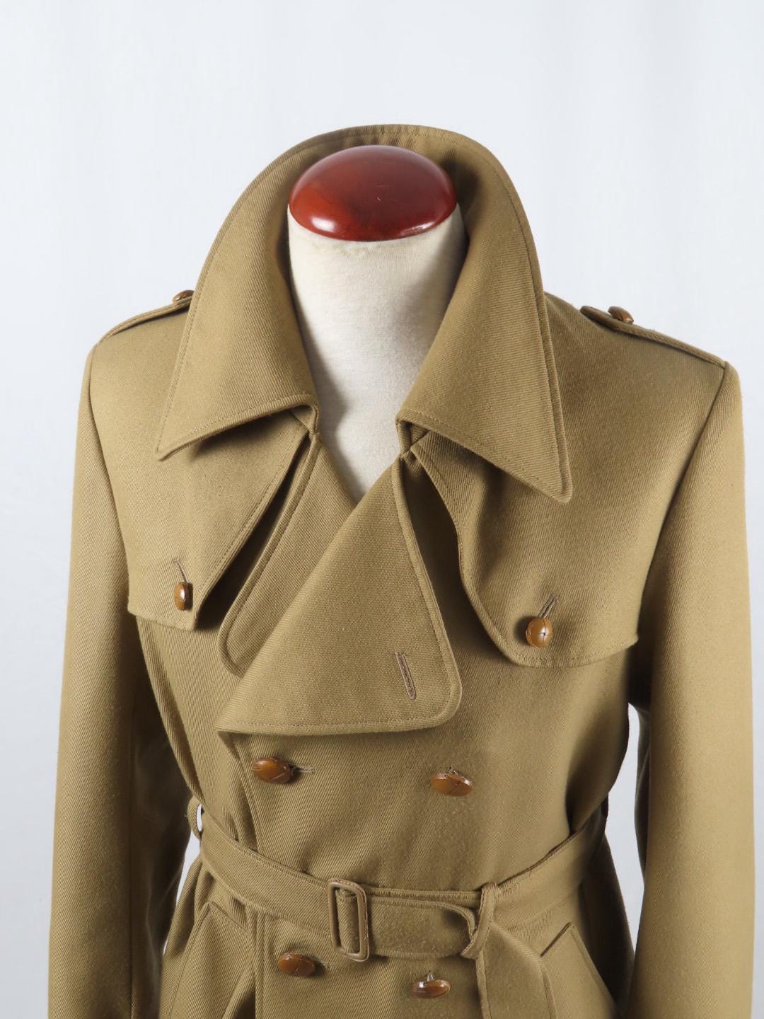 70s Gabardine Coat - Etsy Canada