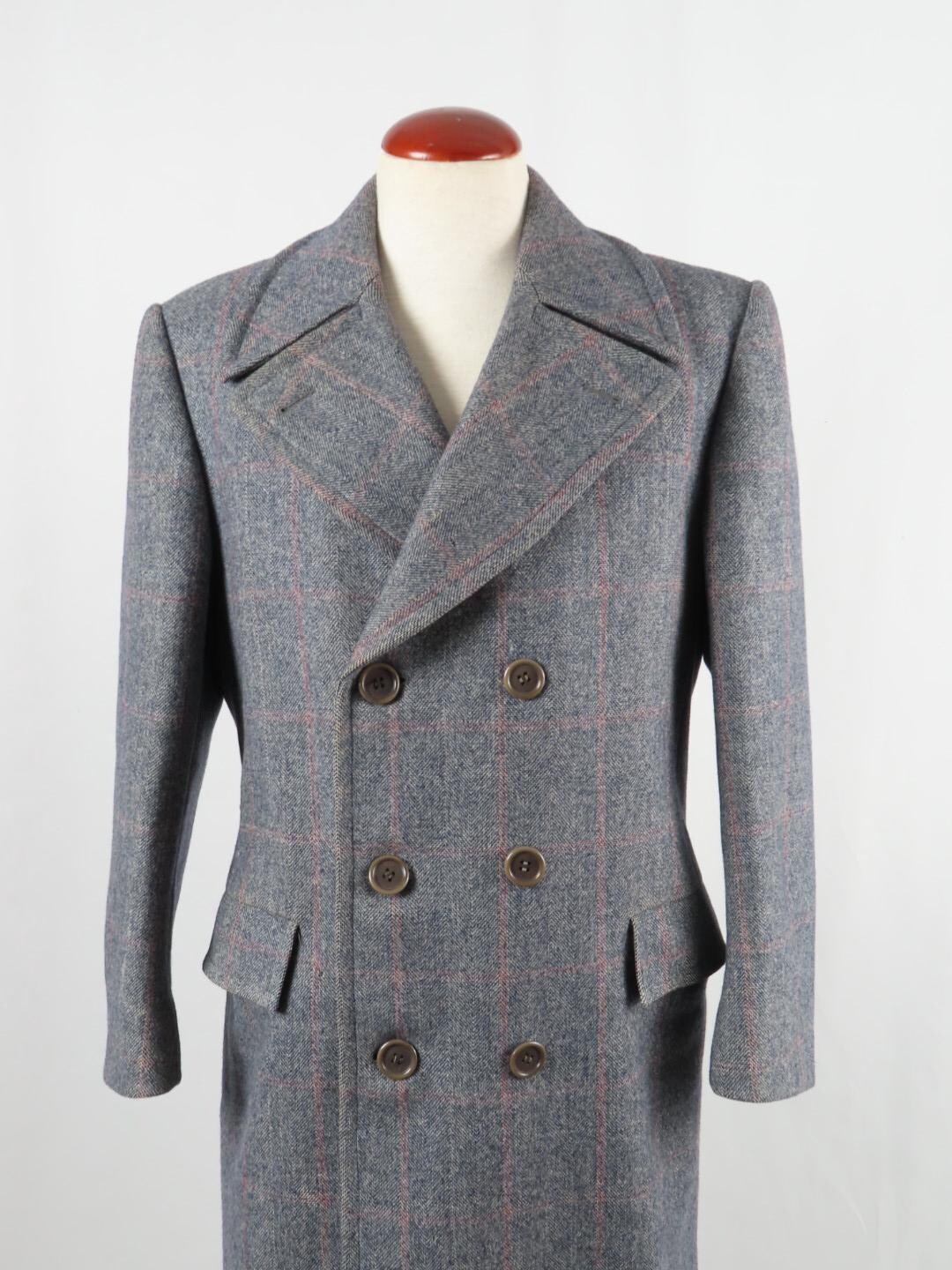 ジャケット・アウター WELLDER Double Breast Chesterfield Coat Anthony Sinclair Navy Double Breasted Chesterfield Overcoat