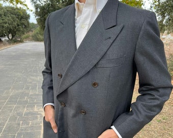 Size 36/38 Vintage 1930s 4x2 Patch Pocket Belt Back Double