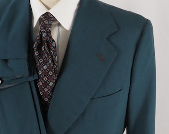 G*f様 1930年代 3ピーススーツ ダブルブレストジャケットティールグリーン G*f様 1930年代 3ピーススーツ ダブルブレストジャケットティール