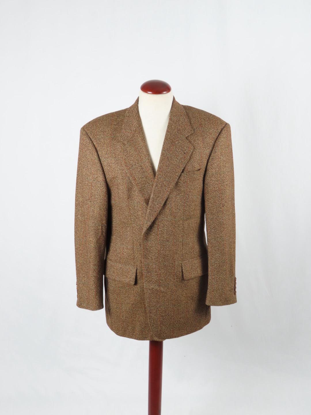 Vintage 1980s Hugo Boss Jacket Loro Piana Wool Cashmere Fabric 42