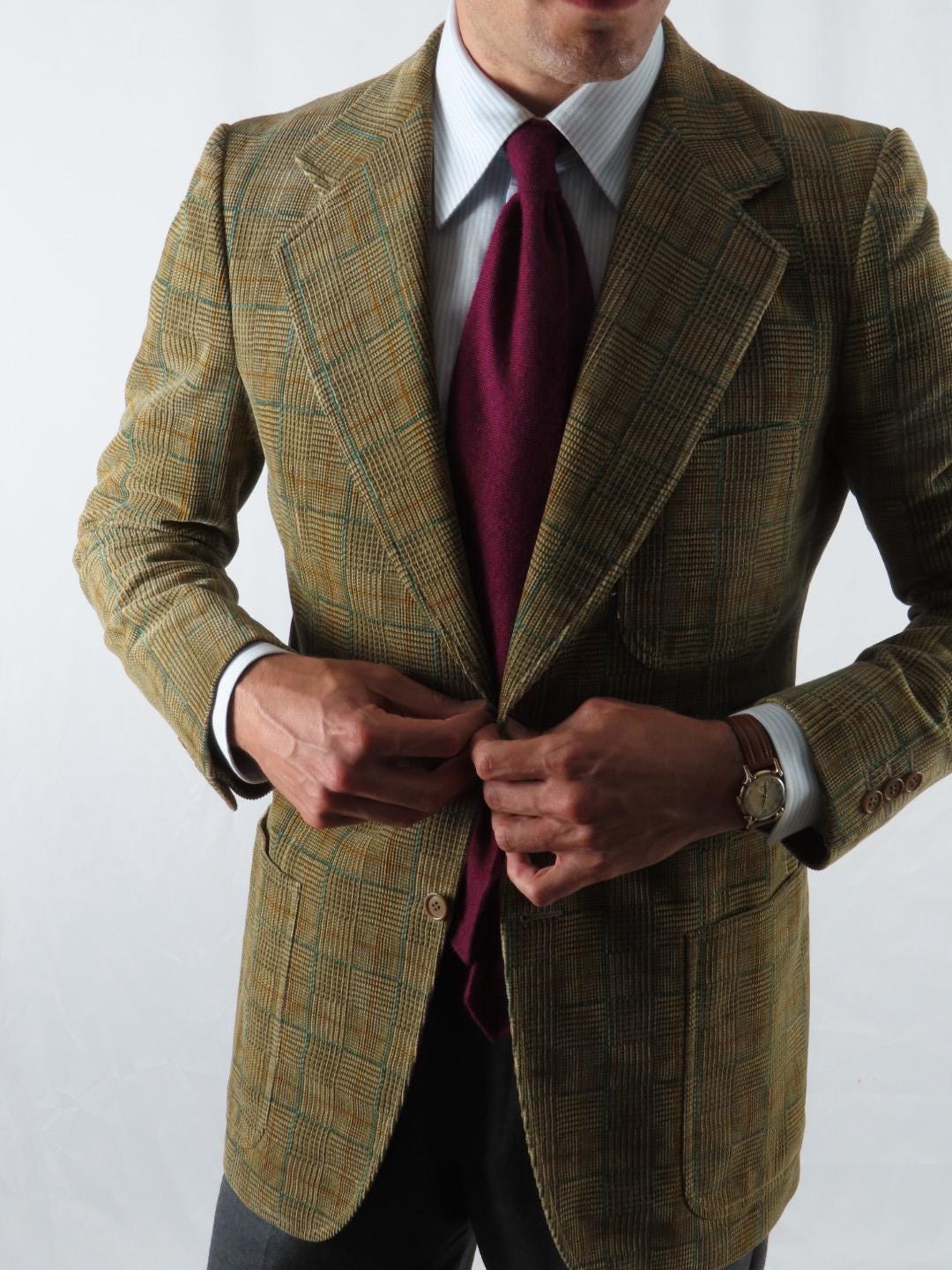 Mens Jacket Anderson Sheppard Travel Jacket Lightweight Cotton