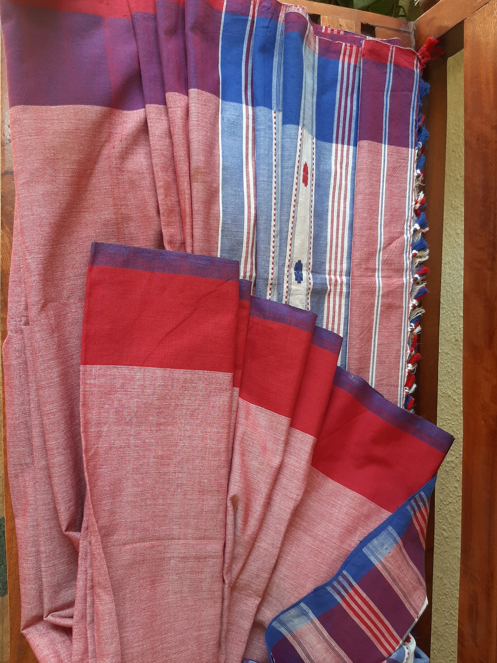 Pure Cotton Handloom Sustainable Saree From Assam India Etsy