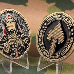 Dowództwo Operacji Specjalnych Armii USASOC SOCOM 2" Moneta okolicznościowa USSOCOM