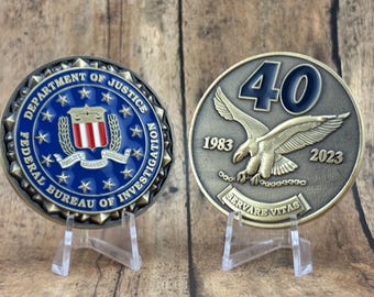 Federal Bureau of Investigation Hostage Rescue Team 40th Anniversary Challenge Coin (FBI HRT)