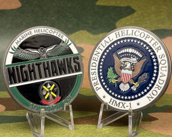 USMC HMX-1 Nighthawks Challenge Coin
