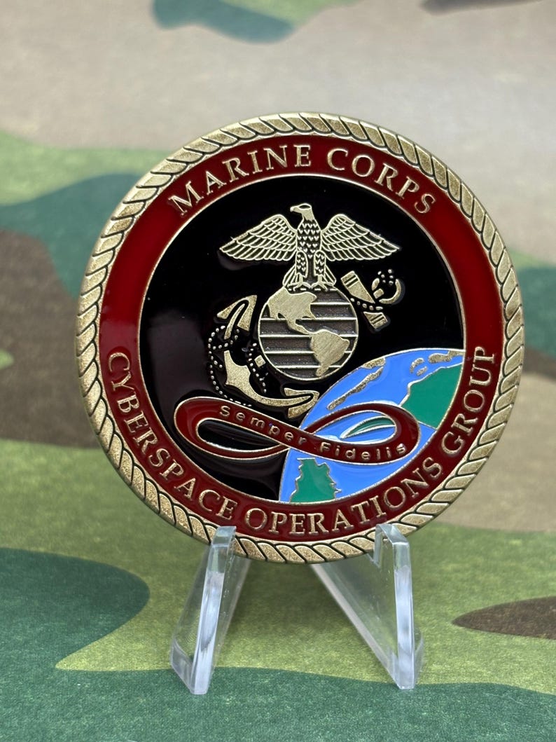 Mccog Icon USMC Marine Corps Cyberspace Operations Group MCCOG Challenge Coin ...