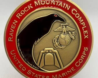 USMC Marine Corps Raven Rock Site R Disaster Site 3” Challenge Coin