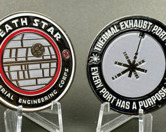 Star Wars Death Star Engineering Corps Thermal Port Division Challenge Coin