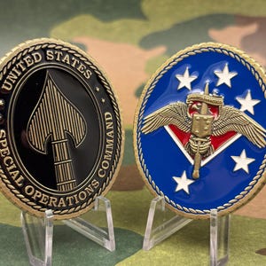 USMC MARSOC Marine Corps Special Operations Command Marine Raiders Challenge Coin