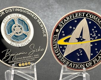 2” Star Trek Deep Space Nine Captain Benjamin Sisko DS9 Emissary Prophets Challenge Coin