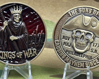 Sons of Tun Causing Mayhem Since 1775 Kings of War Challenge Coin