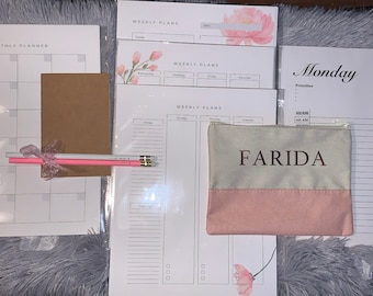 Floral Planner Stationery Set, Islamic Planner Stickers, Muslim Sticker, Arabic Phrase,Ramadan planner, Eid Gift,Calligraphy