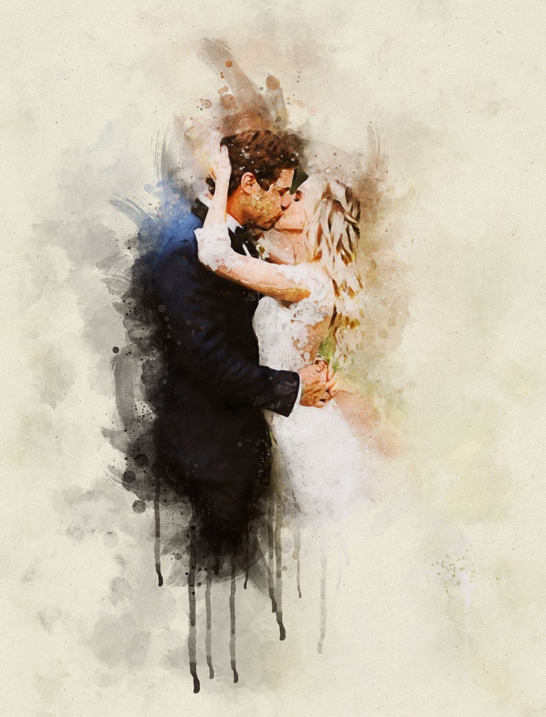 Personalized Painting wife gift idea wedding portrait Couple Portrait Couple Painting Couple Portrait Custom Painting From Photo