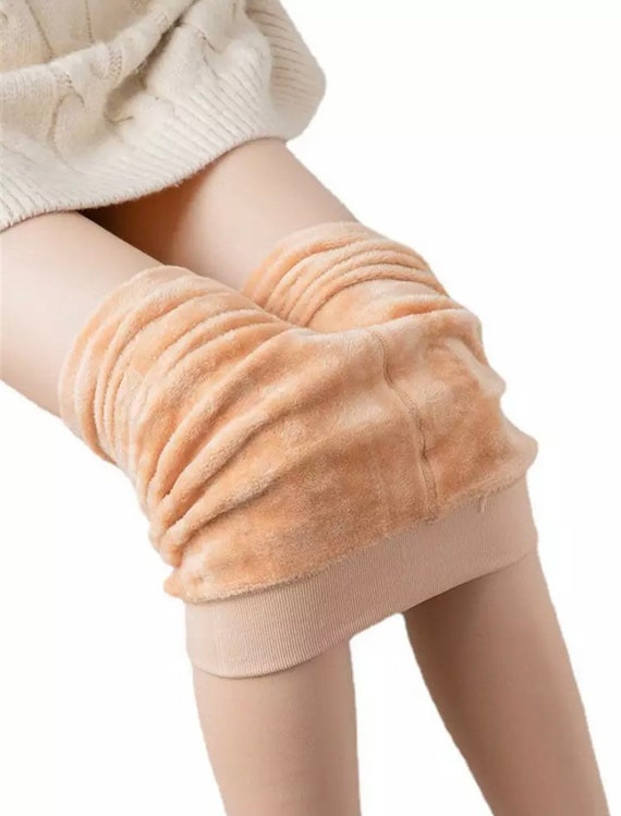 Fleece Leggings for Women, Skin Colour Thick Warm Winter Leggings -   Finland