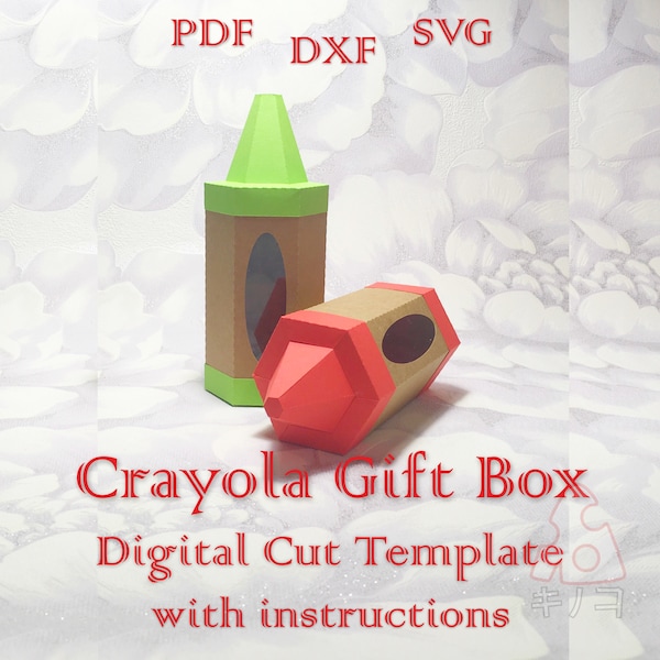 Crayola Box Template Etsy