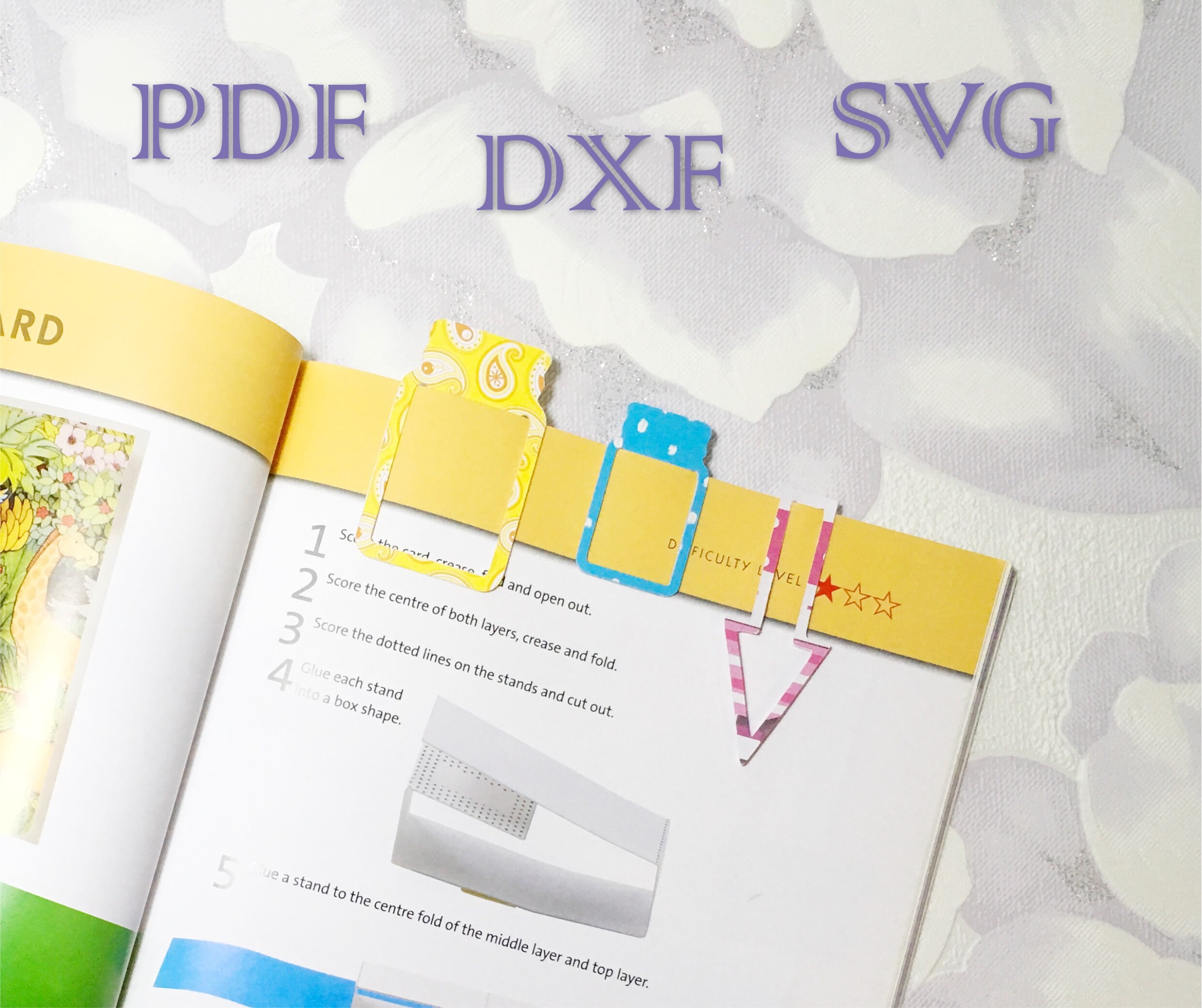 Paper Clips Cut Files Bookmarks PDF SVG DXF Silhouette Etsy