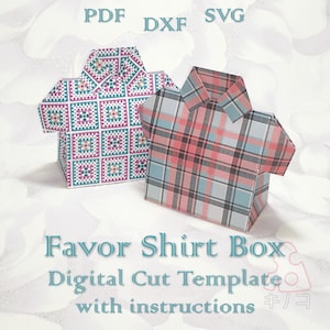 Geschenk Box, Vatertag, Geburtstag, 3D, Baby Shower Favor, Treat Box, digitale Vorlage, geschnitten Datei, Silhouette Cameo, SVG DXF PDF Cricut
