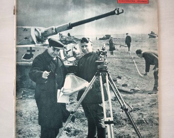 Vintage sowjetische Zeitschrift Ogonyok #21 UdSSR 1949 selten
