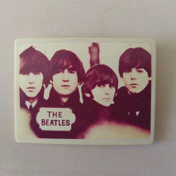 Vintage plastic pin badge Pinbacks The Beatles USSR rare