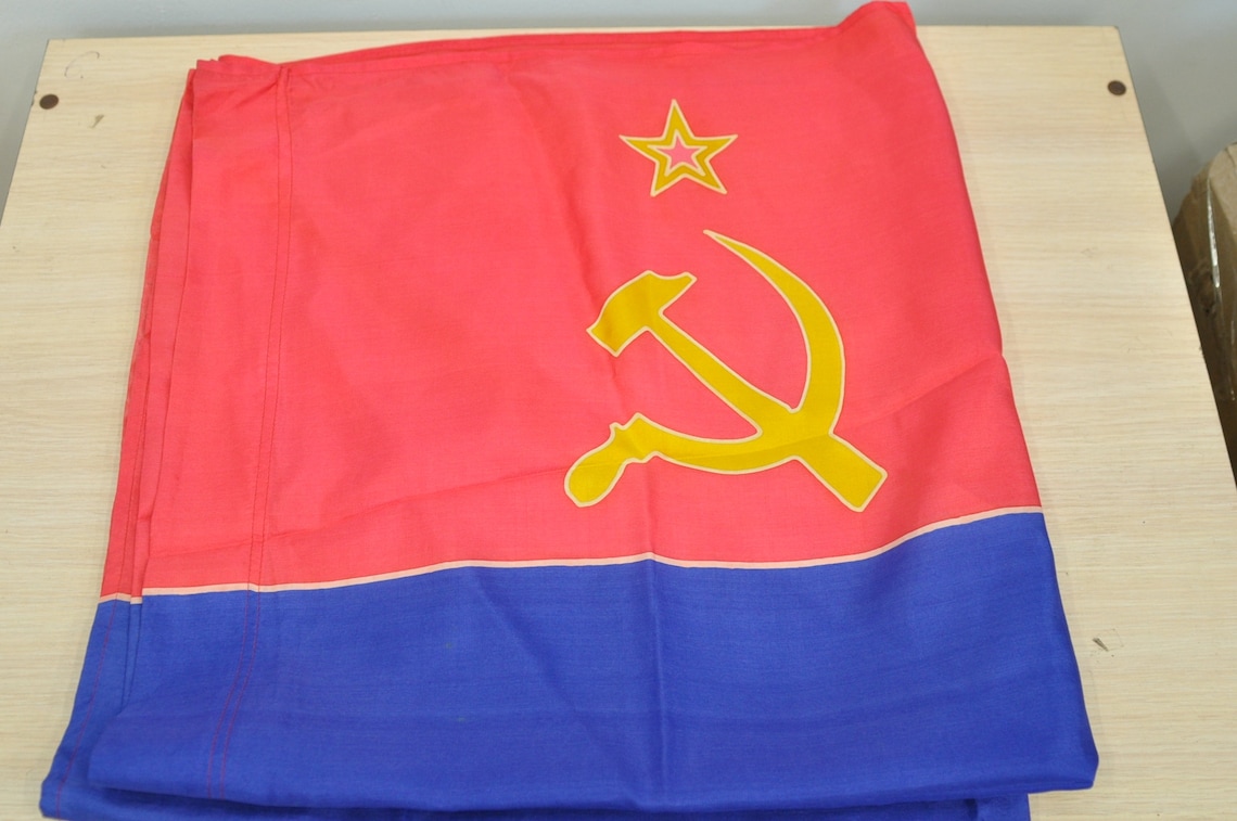 Vintage Flag Armenian SSR 90 X 180 Cm Soviet Union Communism. Etsy
