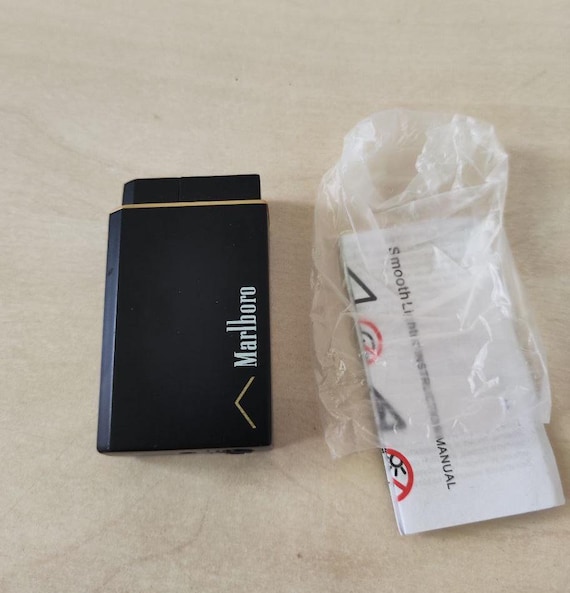 Promo Metal Gas Turbo Lighter Marlboro Black Original Design - Etsy