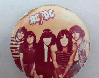 Vintage pin badge Pinbacks AC/DC USSR rare