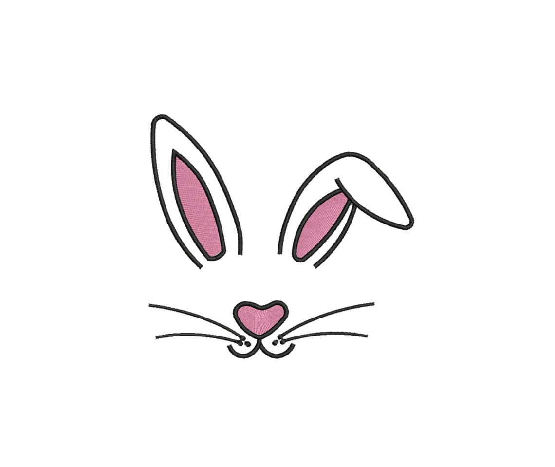 Happy easter bunny embroidery design 10 file formats 10  etsy
