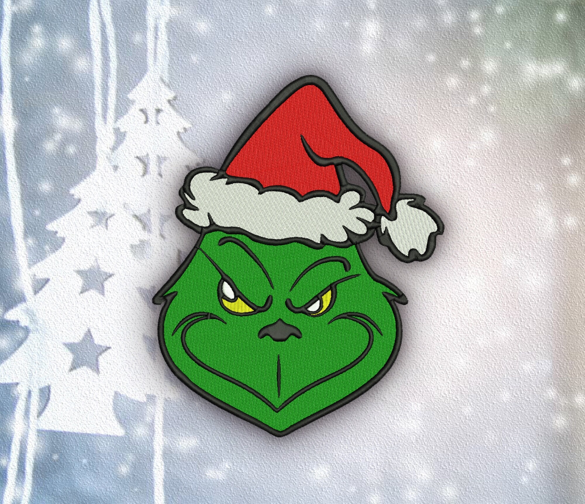 Grinch Embroidery Design 10 File Formats 8 Sizes Digital | Etsy