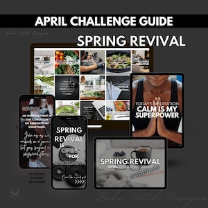 April Challenge Group Guide // Done For You // IG Stories // Promo // Spring Revival