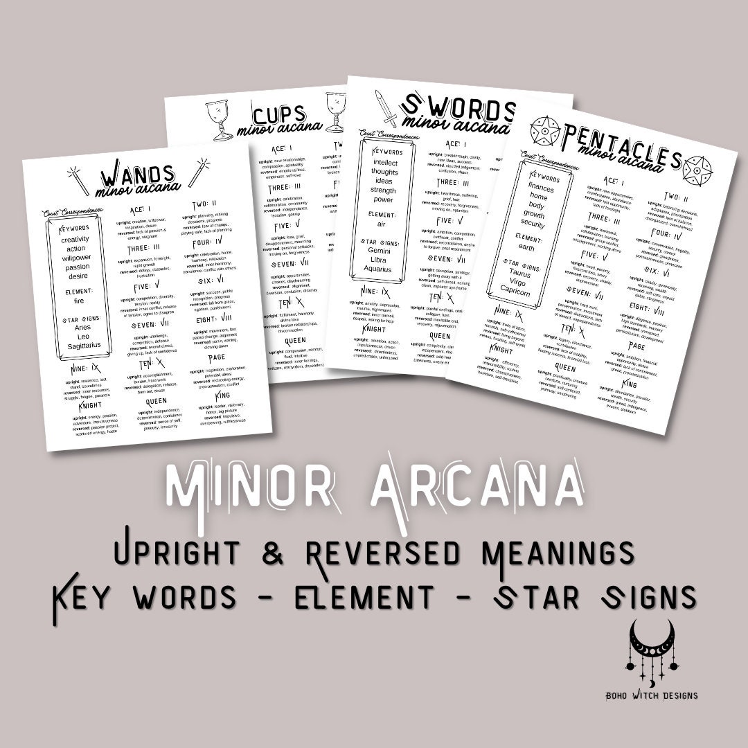 Tarot Cheat Sheet Tarot Card Meanings Tarot Printable Learn Tarot ...