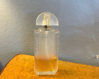 Vintage Lalique Crystal Perfume Bottle, France, Collectable