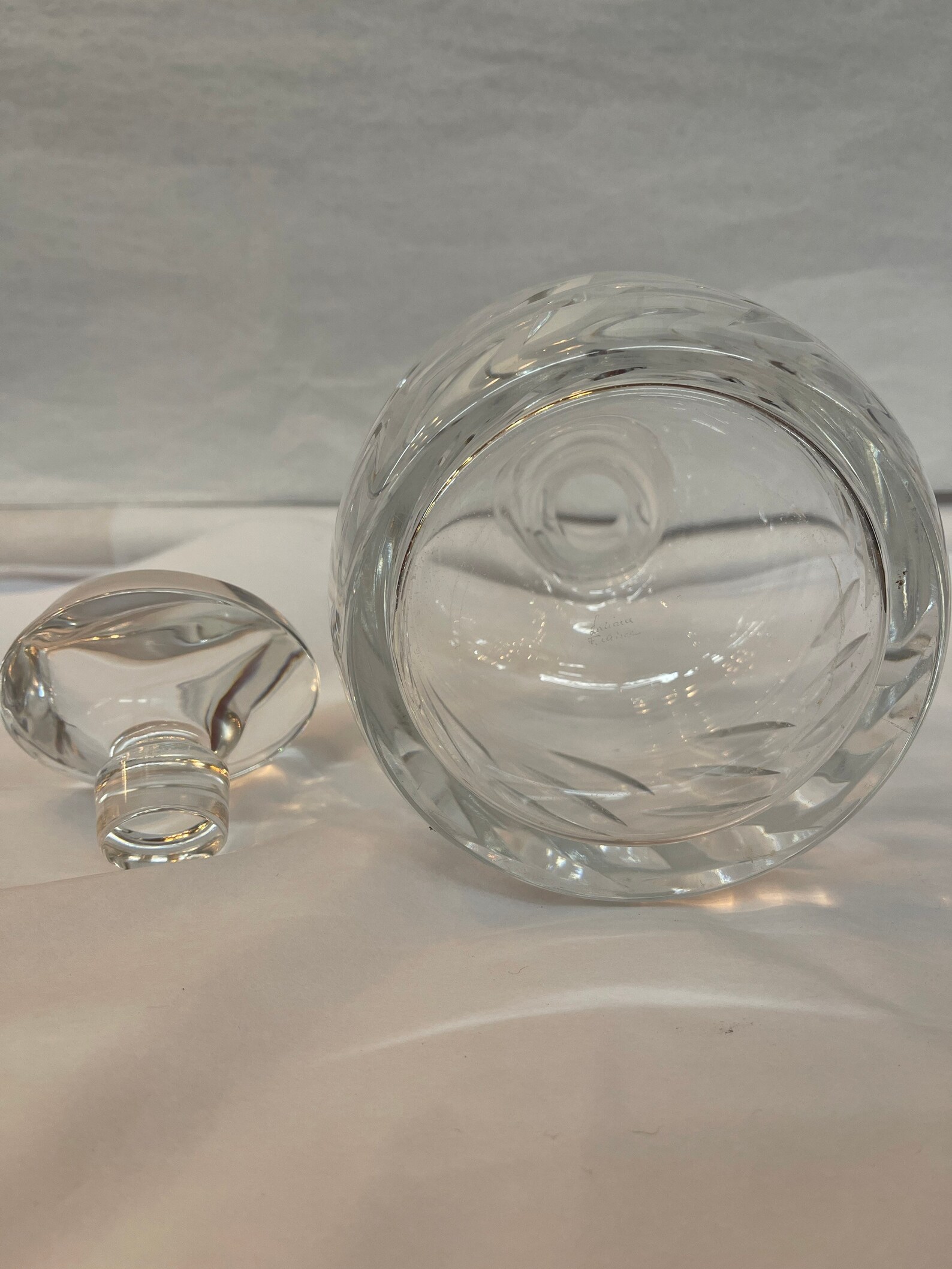 Vintage Lalique Crystal Decanter Etsy