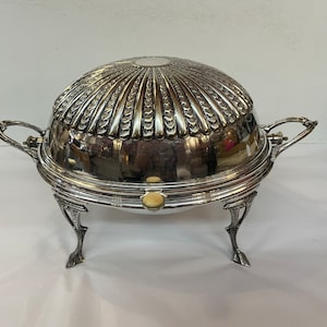 Antique Silver Plated Domed Casserole Tureen: HC & Co Hallmarked Server