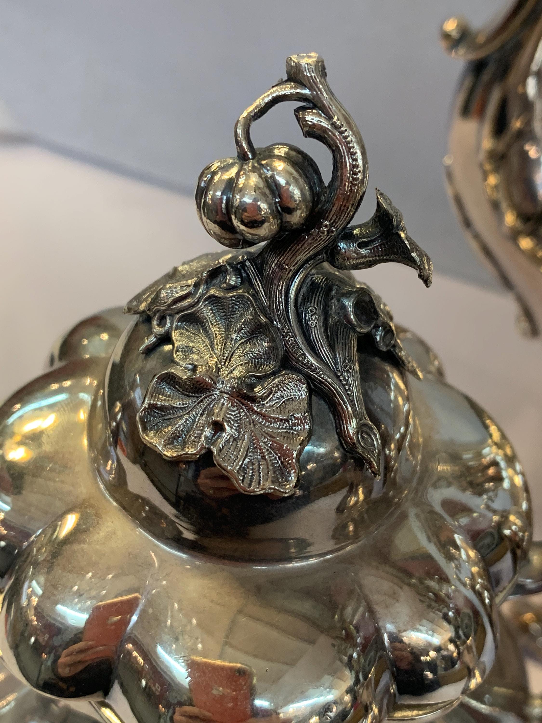 Vintage Reed and Barton Silver Plated Coffee Service in the