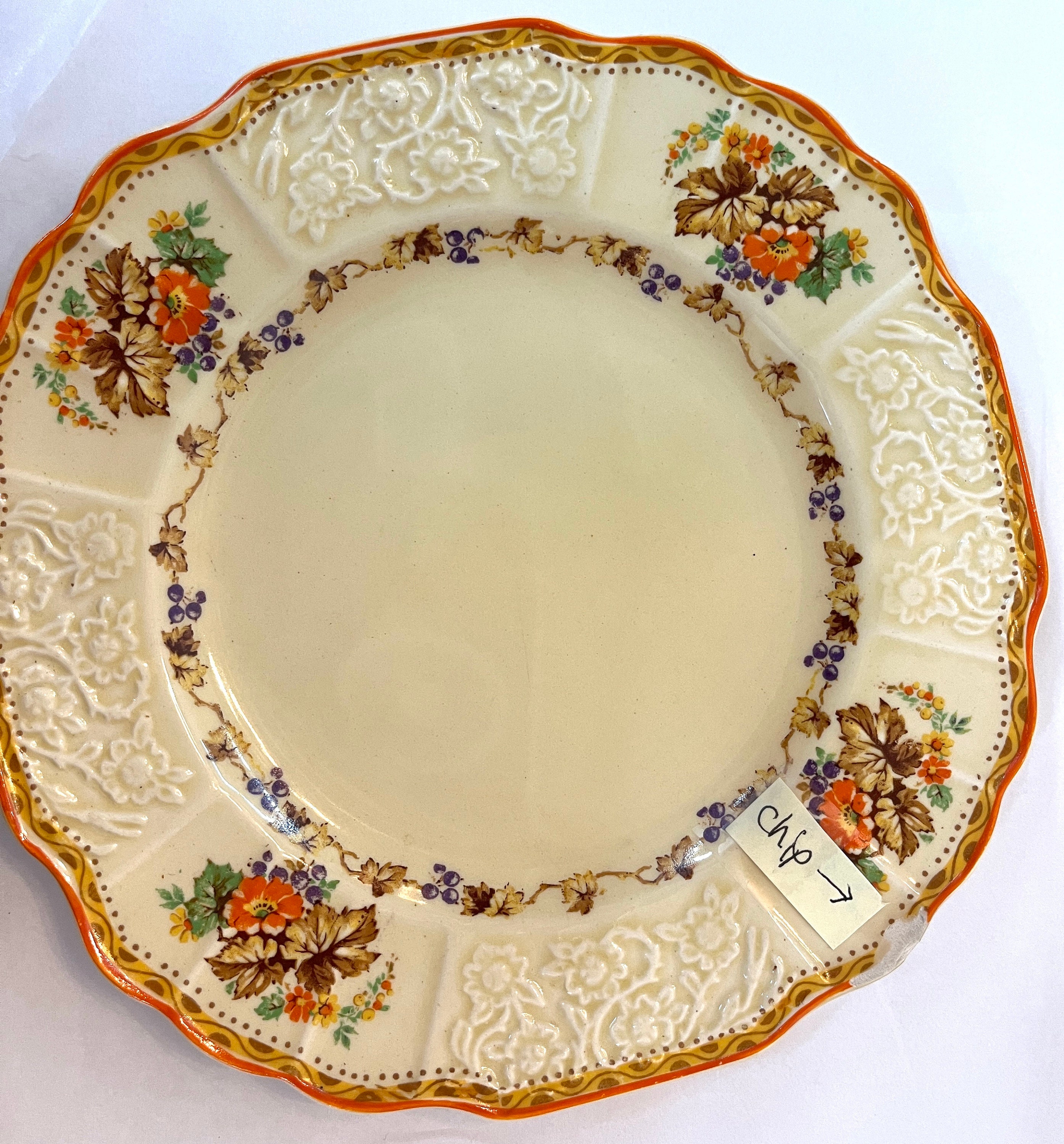 Set of 8 Vintage Myott Staffordshire of England Small Bread