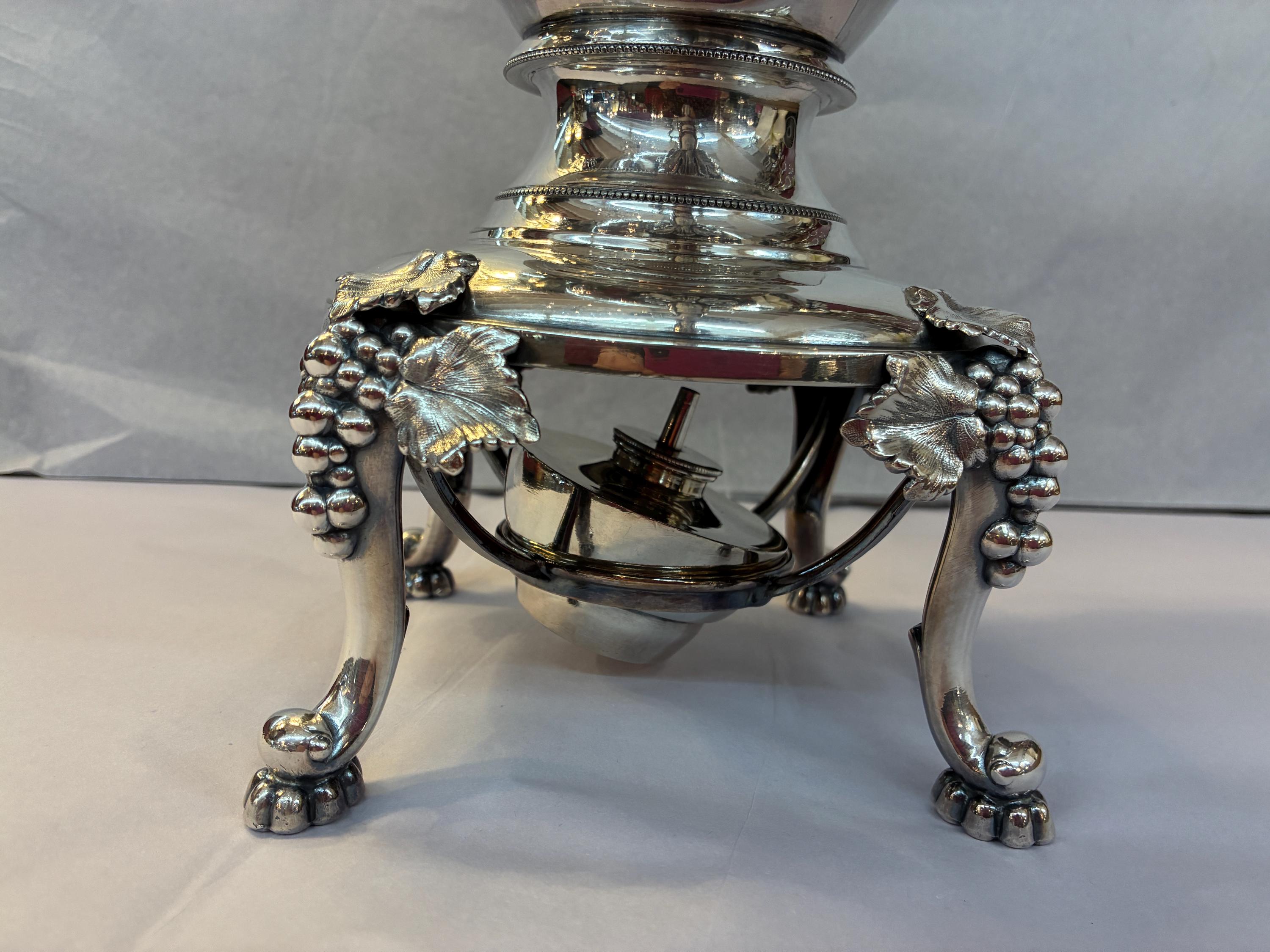 Vintage Large Silver Plated Reed and Barton Coffee Urn With Grapes and ...