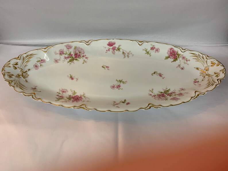 Antique Haviland Ranking TOP2 Limoge Fish free Platter Fine Porcelain French with