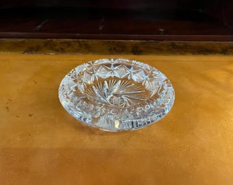 ヴィンテージ クリスタル・ダルク クリスタル シガー灰皿、フランス製 
