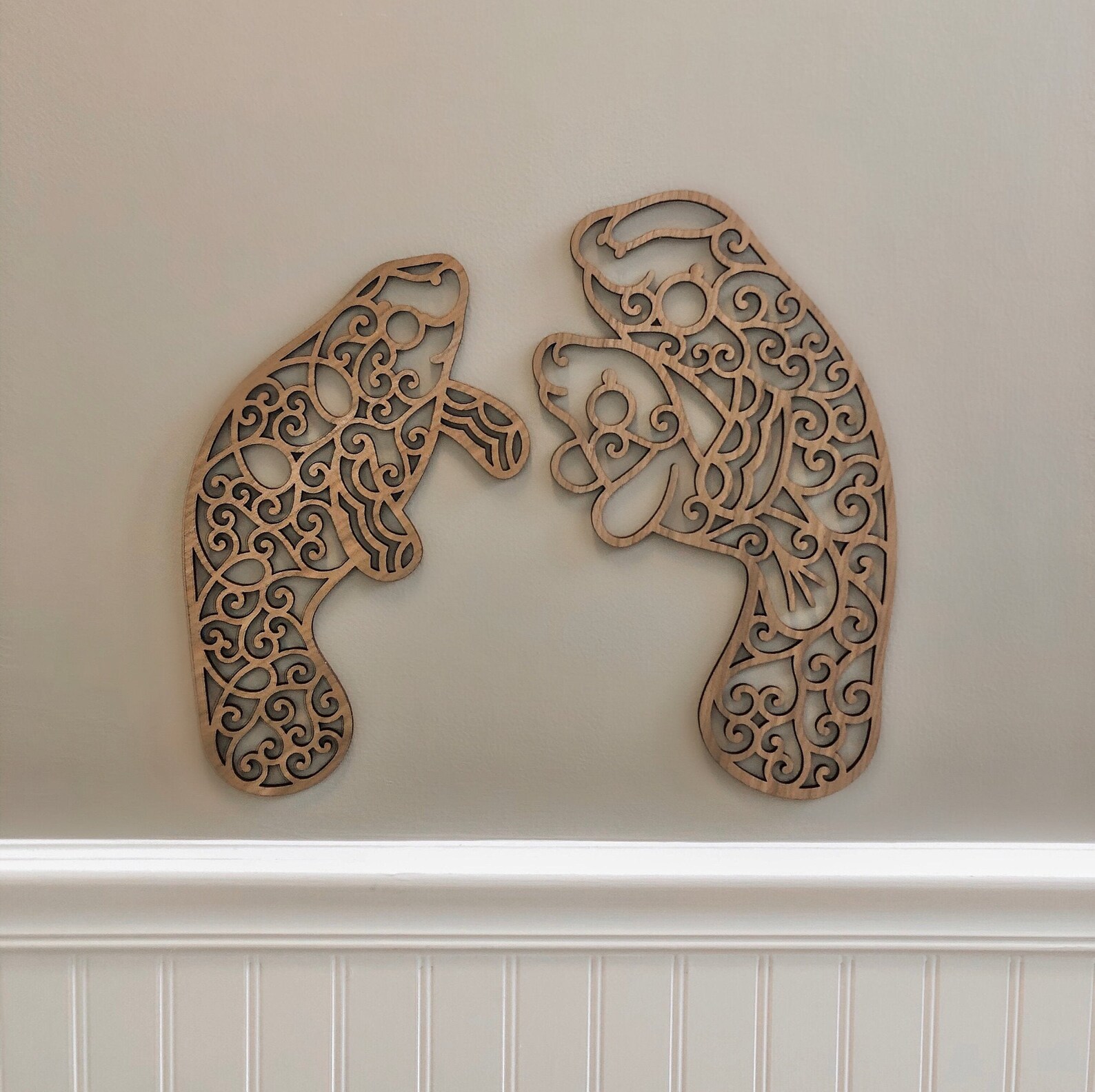 Manatee Decor Manatee Wall Art Manatees Coastal Decor | Etsy