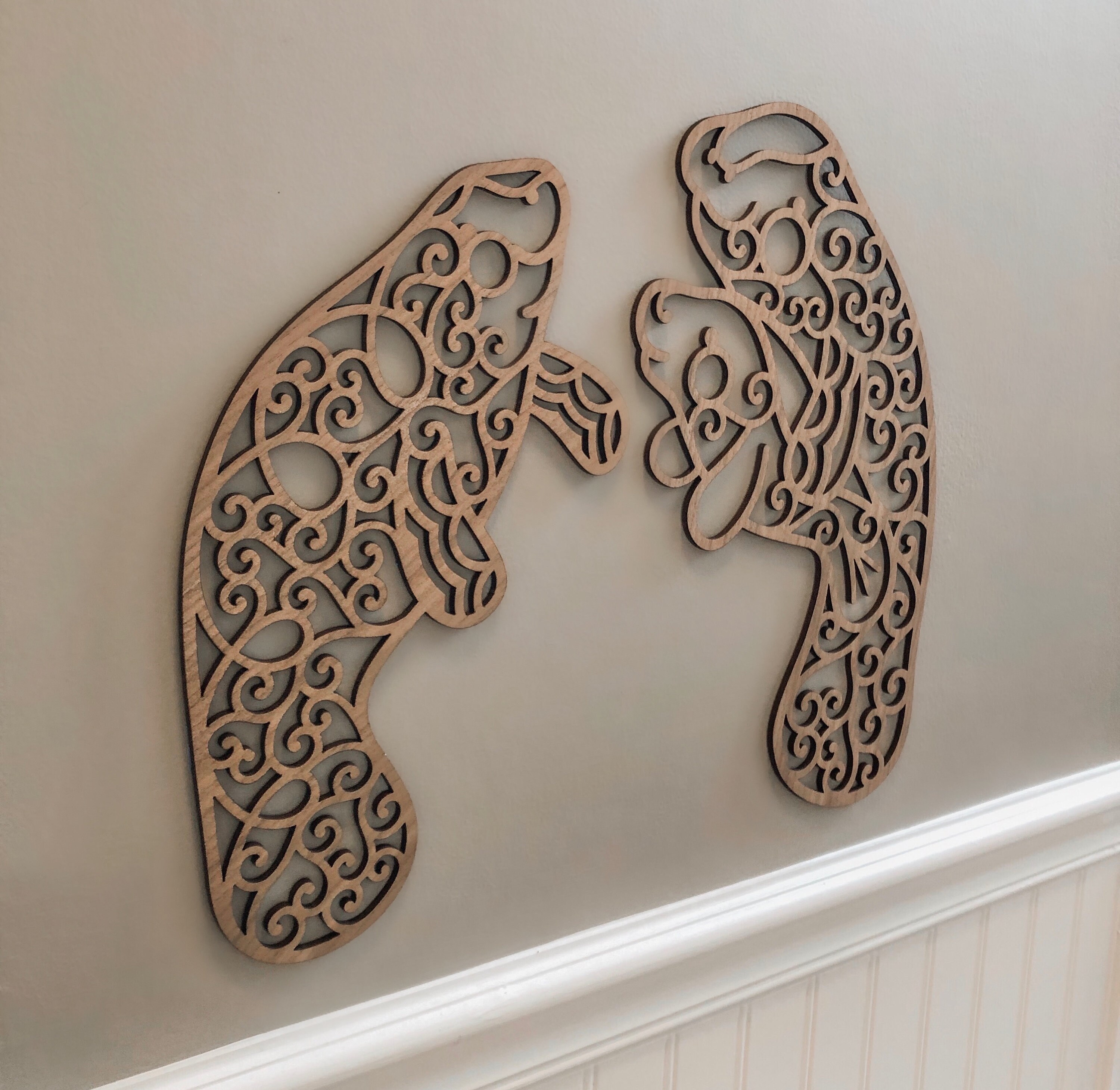 Manatee Decor Manatee Wall Art Manatees Coastal Decor | Etsy